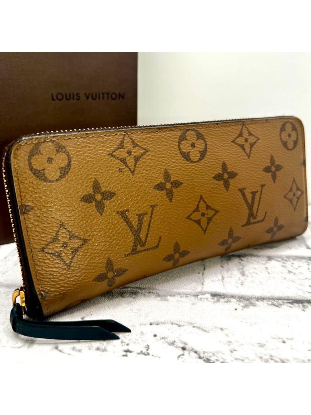 Louis Vuitton Monogram Reverse Portefeuille Clemence Wallet